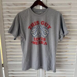 This Guy Loves ‘Merica Graphic Patriotic USA T-Shirt